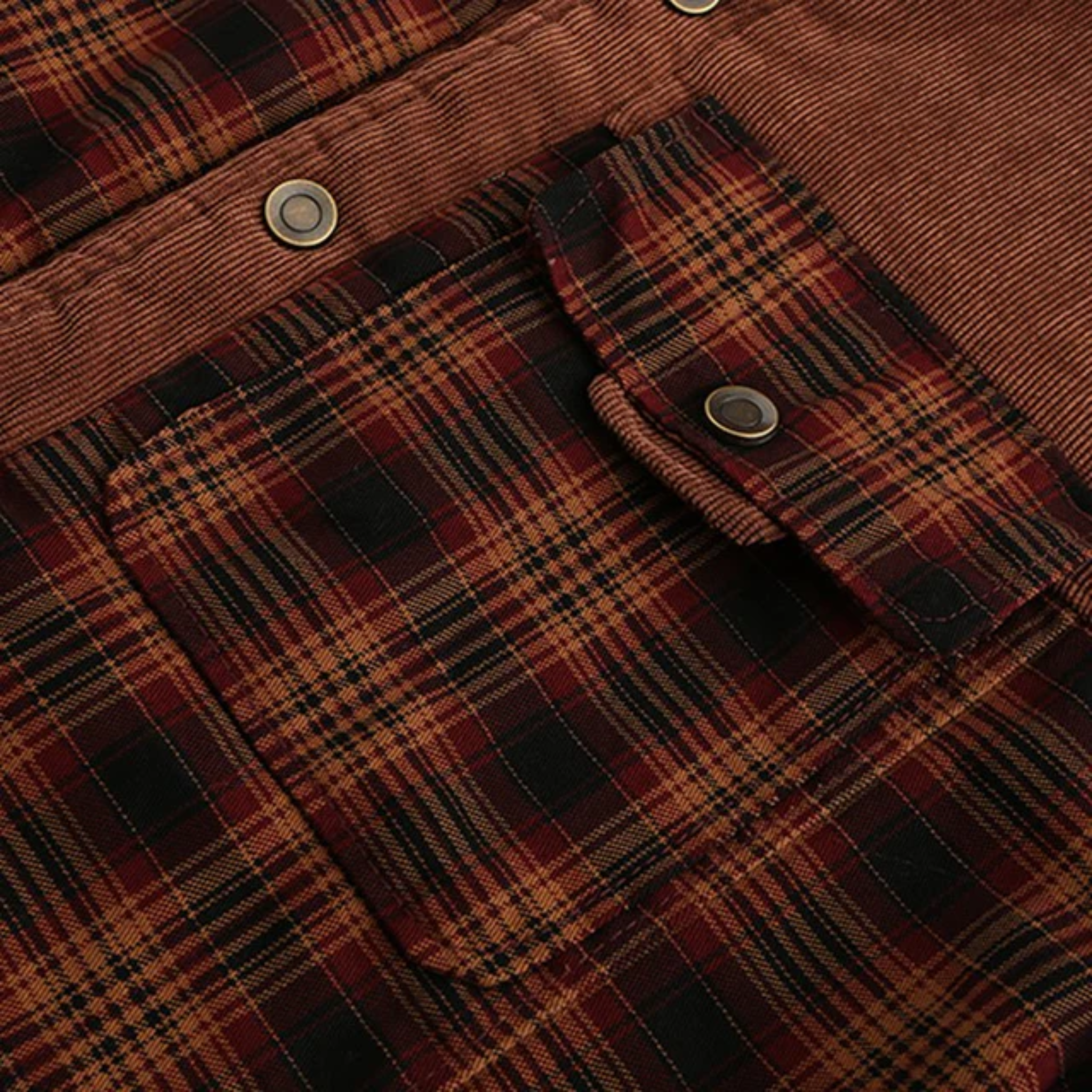 Corduroy Panel Work Jacket