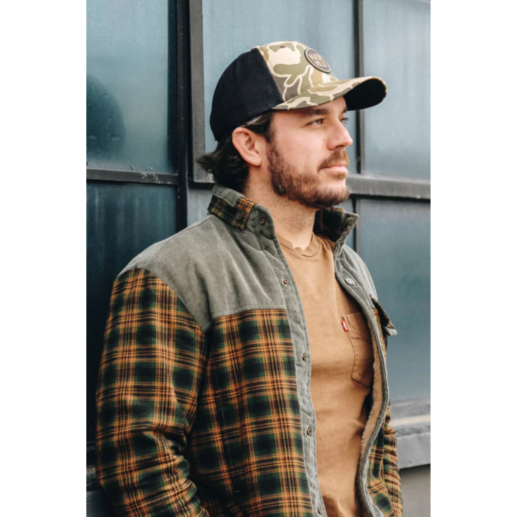 Corduroy Panel Work Jacket