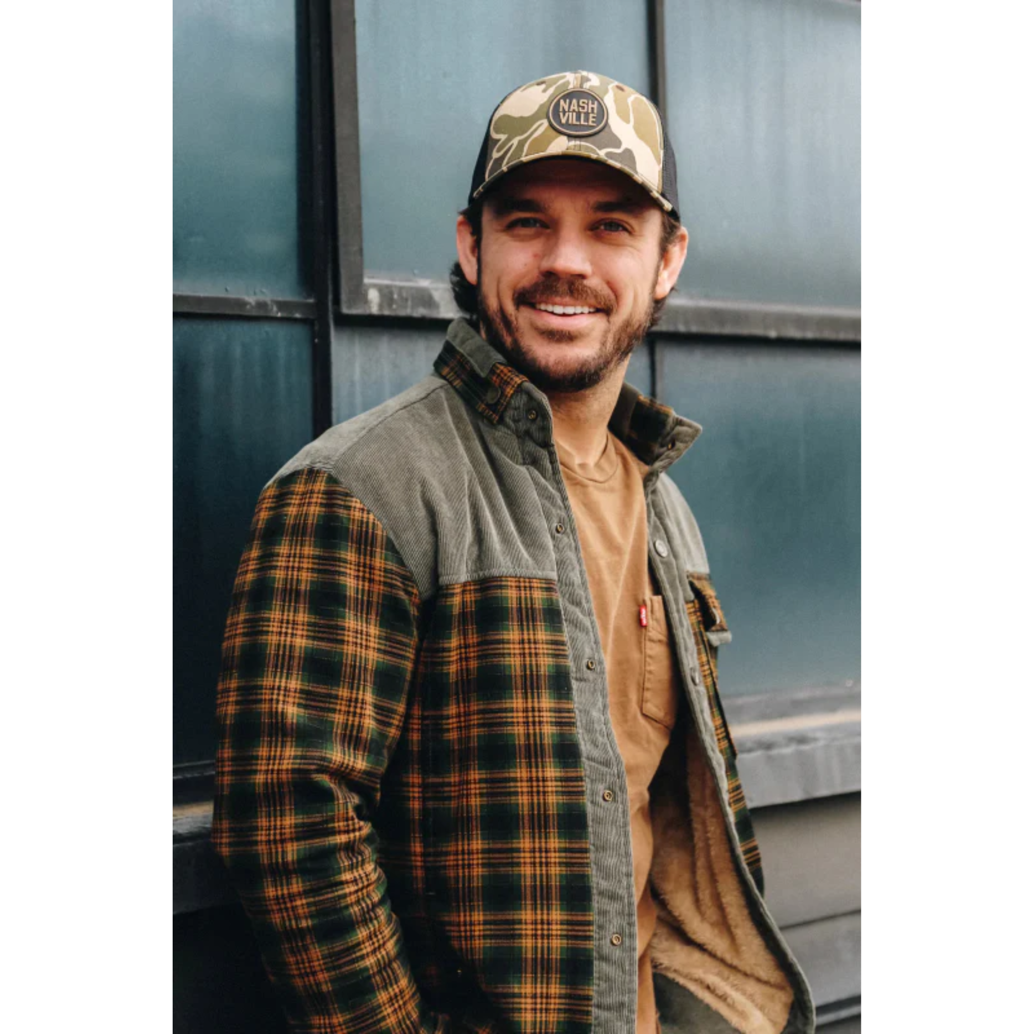 Corduroy Panel Work Jacket