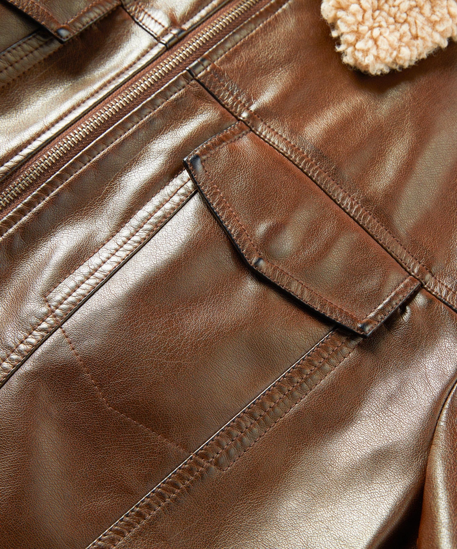 Timberline Aviator Leather Jacket