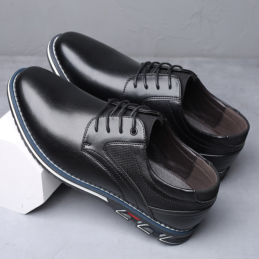 Structured Lace-Up Dress Shoes