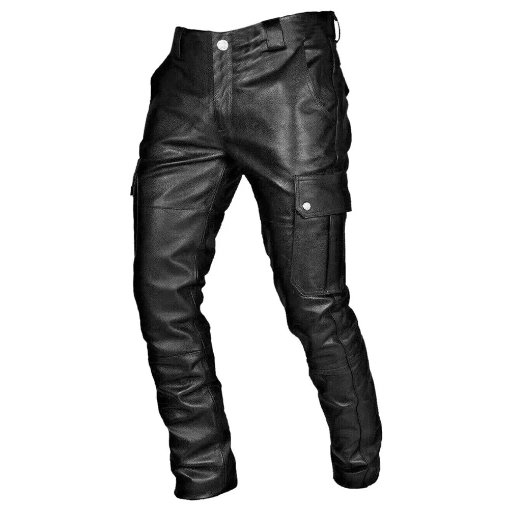 Moto Style Trousers Men
