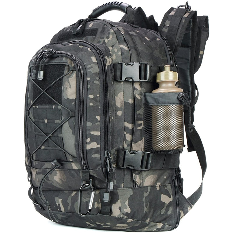 60L Military Tactical Backpack – Expandable Outdoor Rucksack with MOLLE System