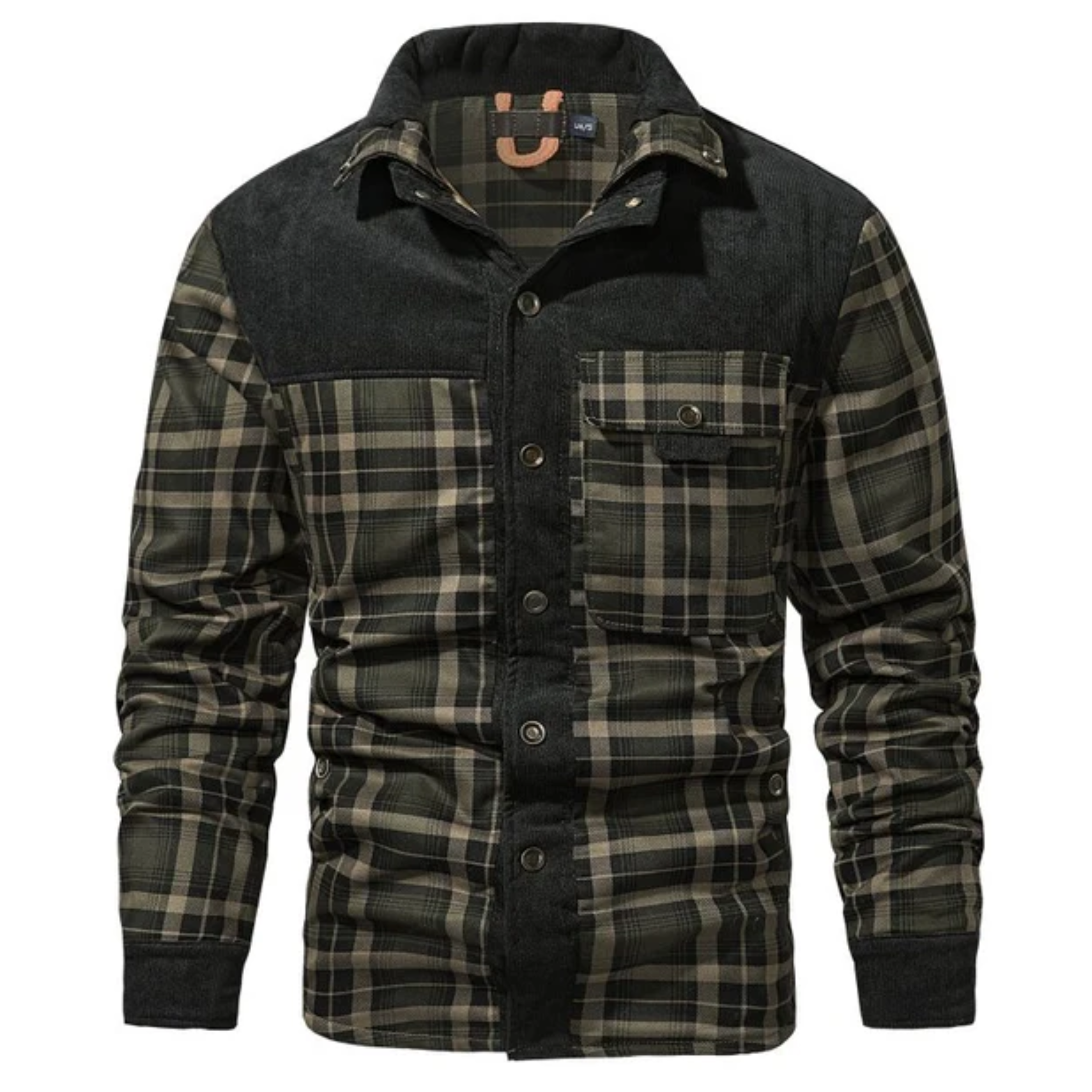 Mixed-Panel Work Jacket