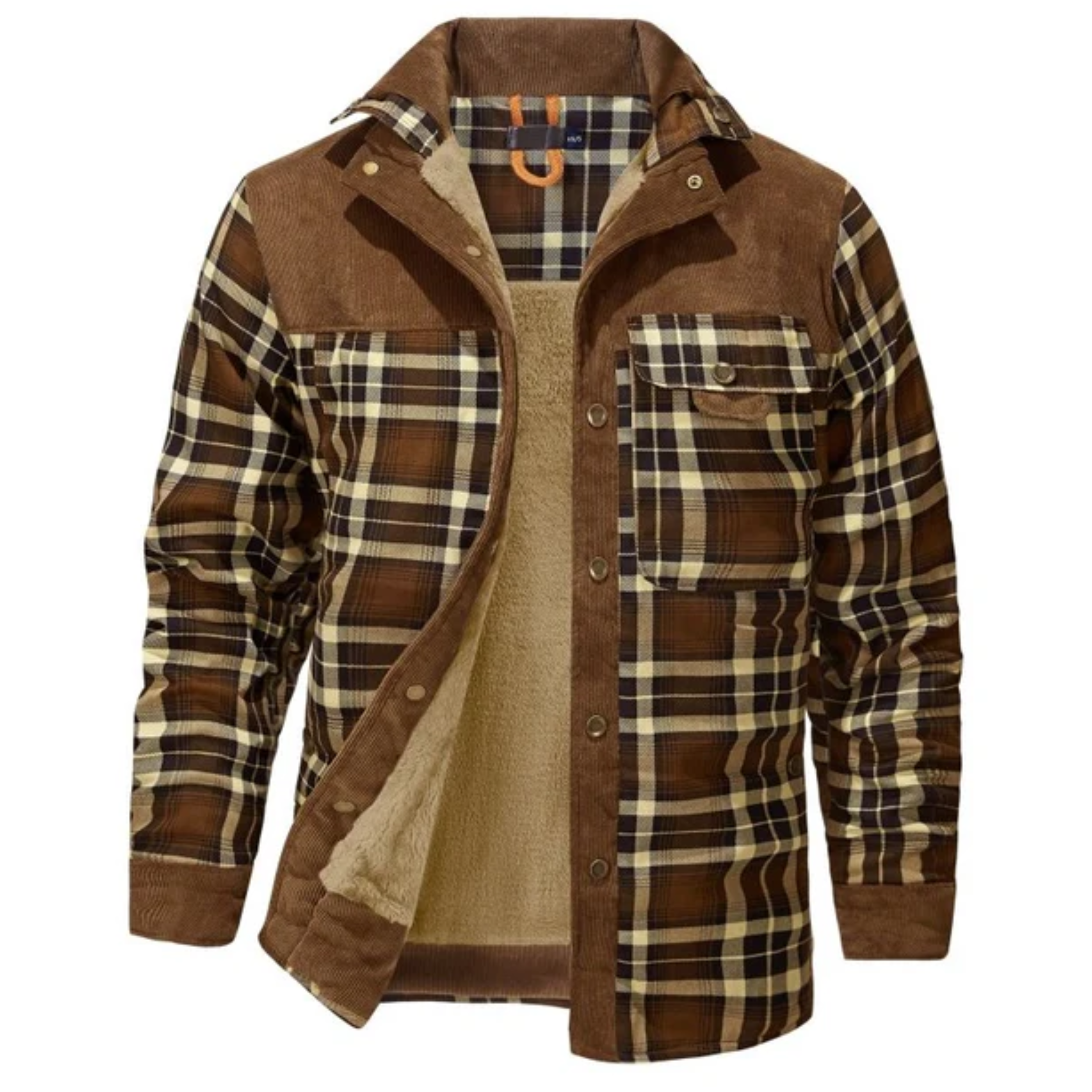 Mixed-Panel Work Jacket