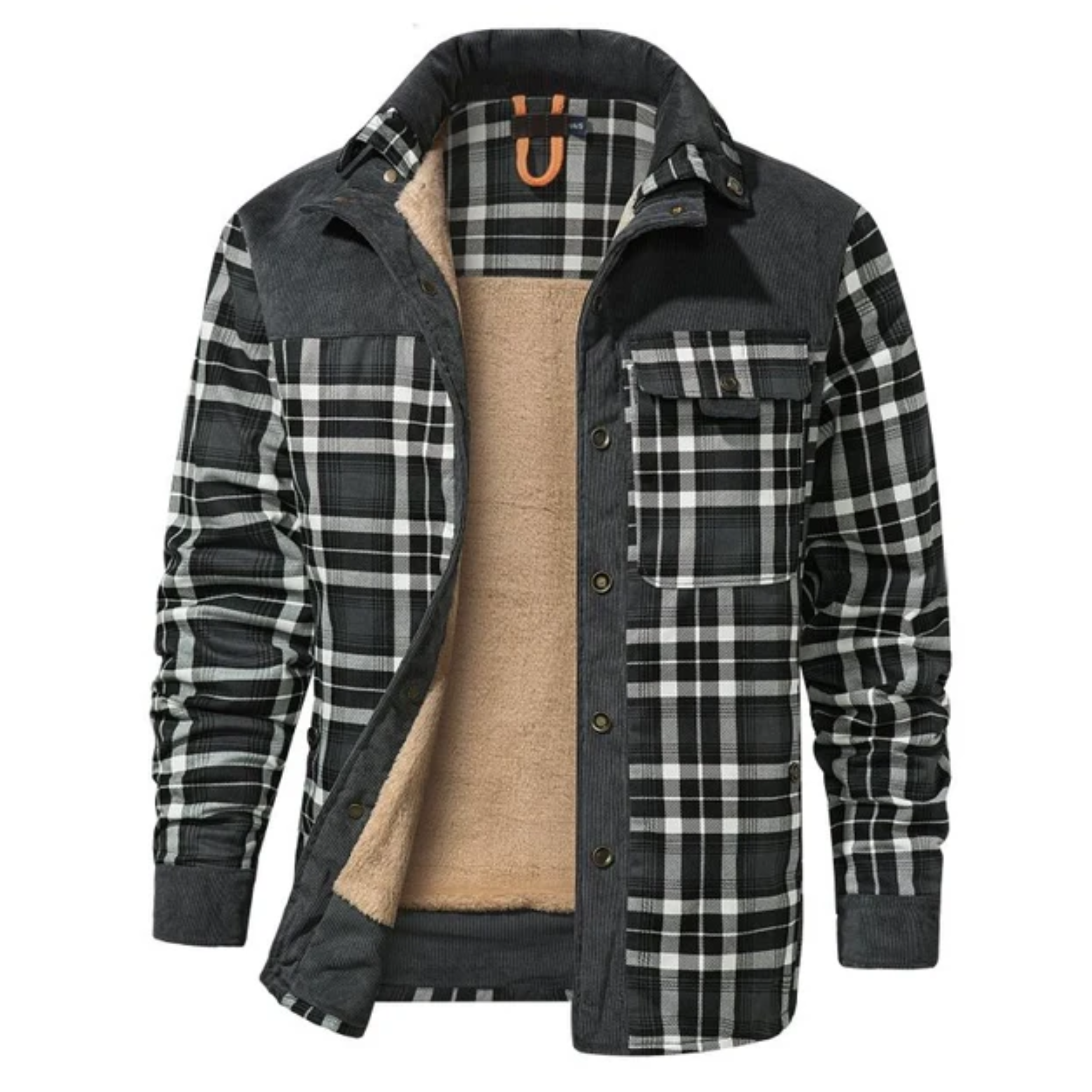 Mixed-Panel Work Jacket