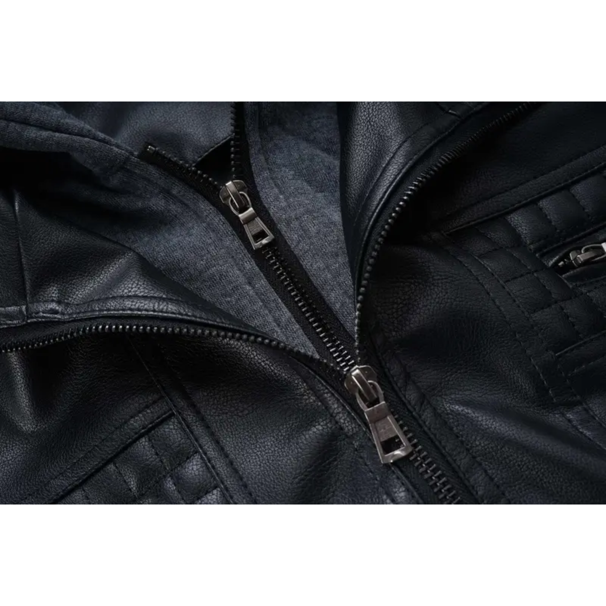 Falcon Hooded Leather Bomber
