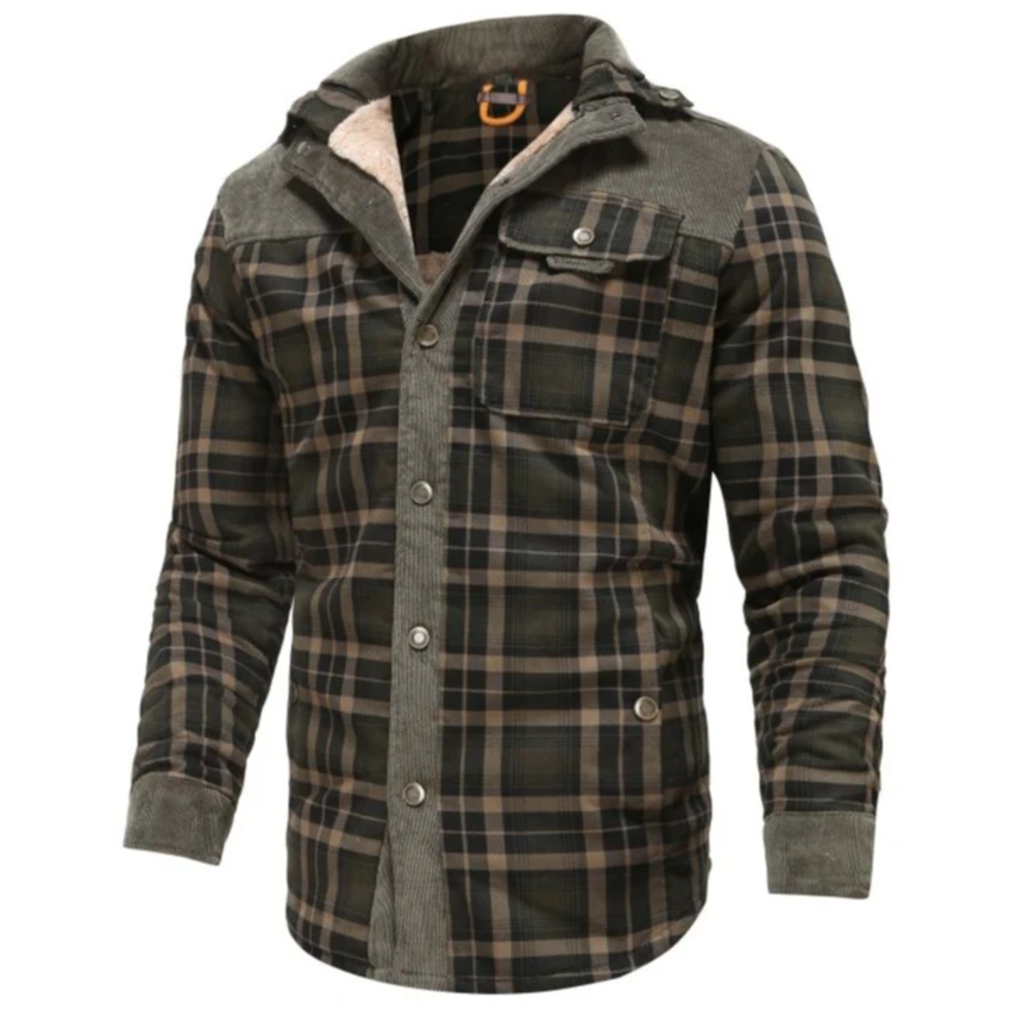 Corduroy Panel Work Jacket