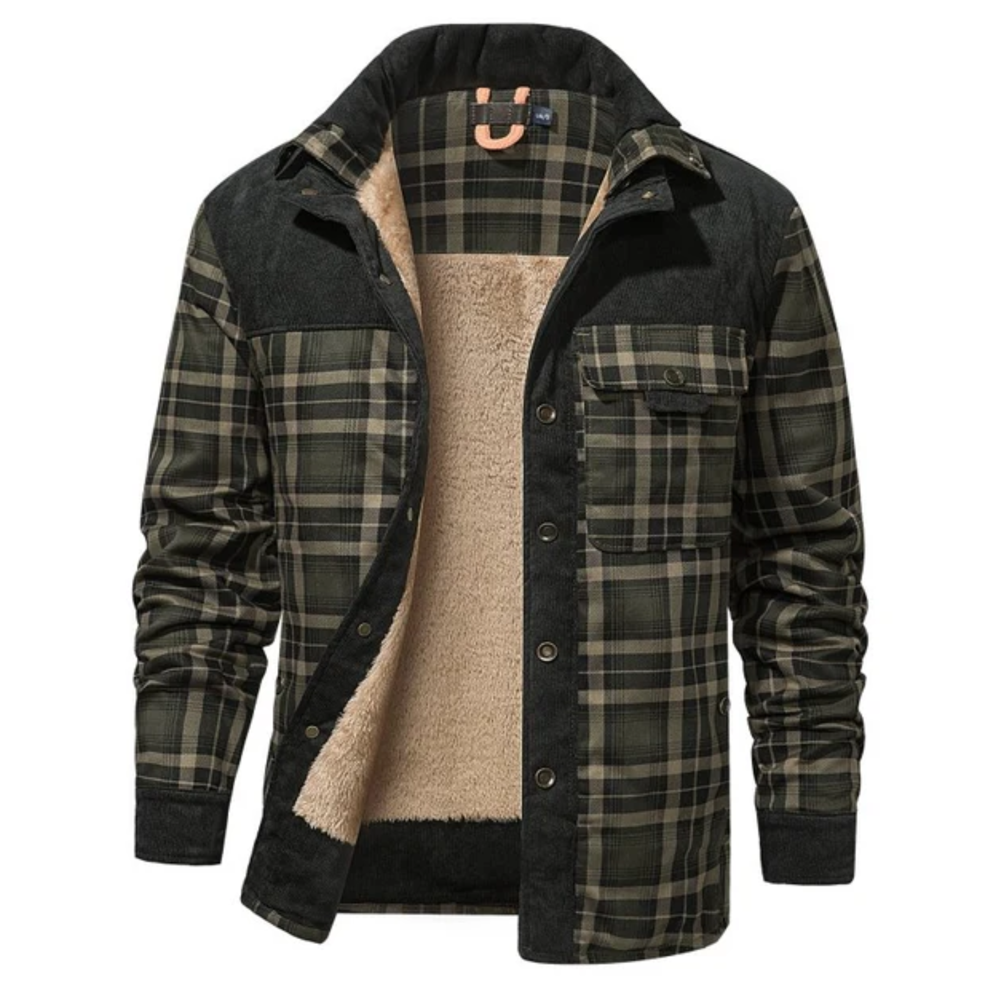 Mixed-Panel Work Jacket