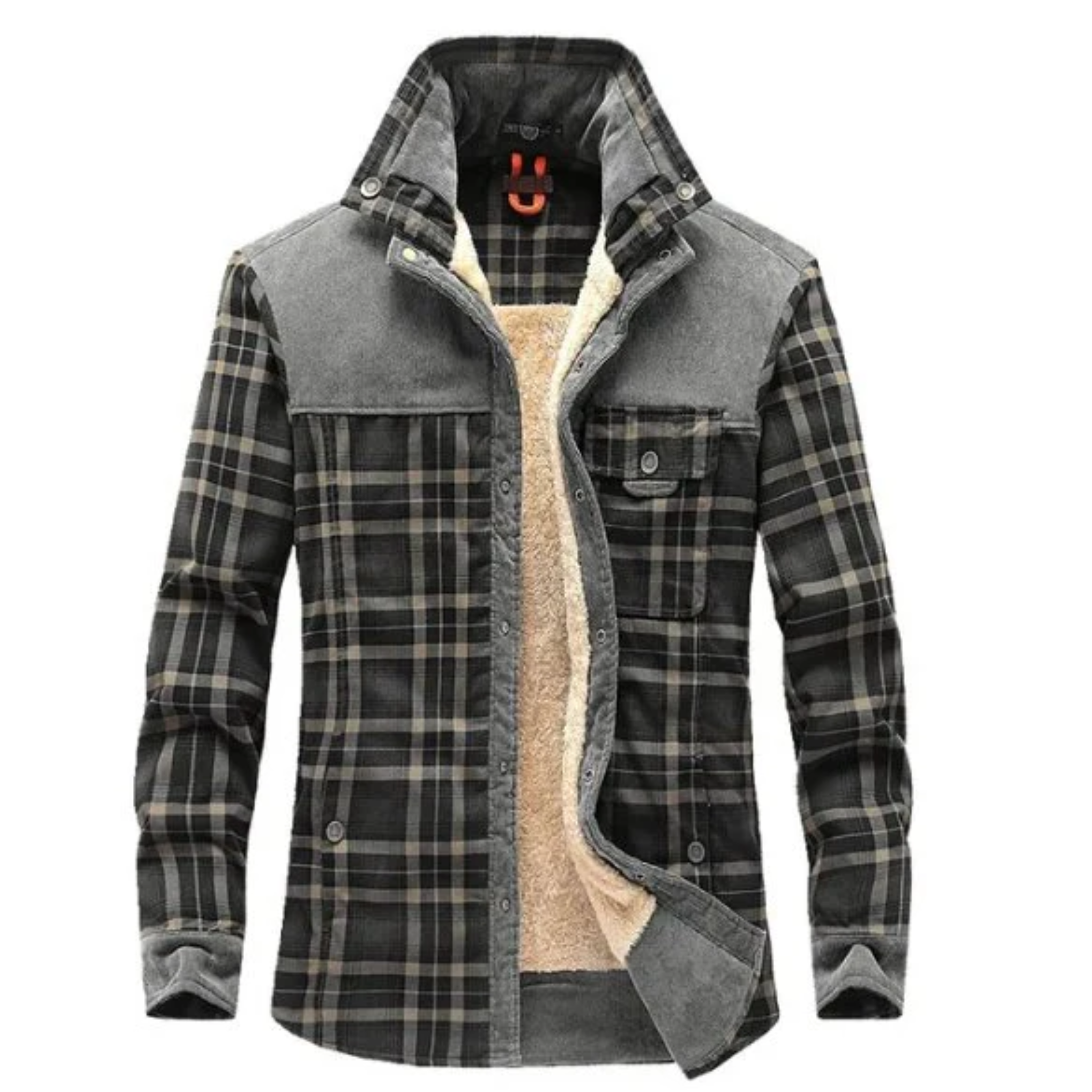 Corduroy Panel Work Jacket