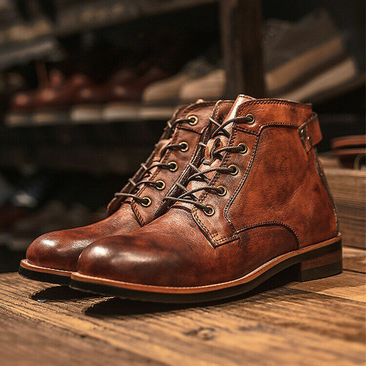 Forge Structured Leather Ankle Boots