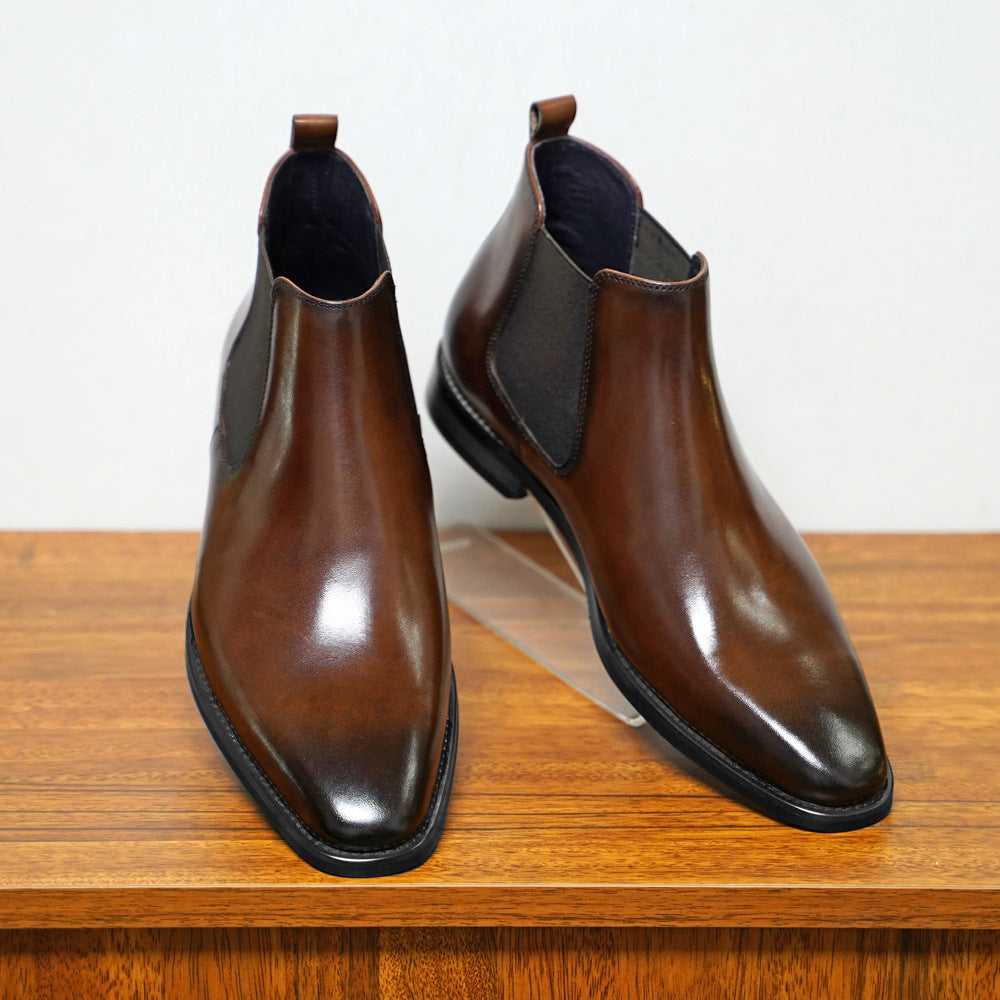 Almond Toe Chelsea Boots
