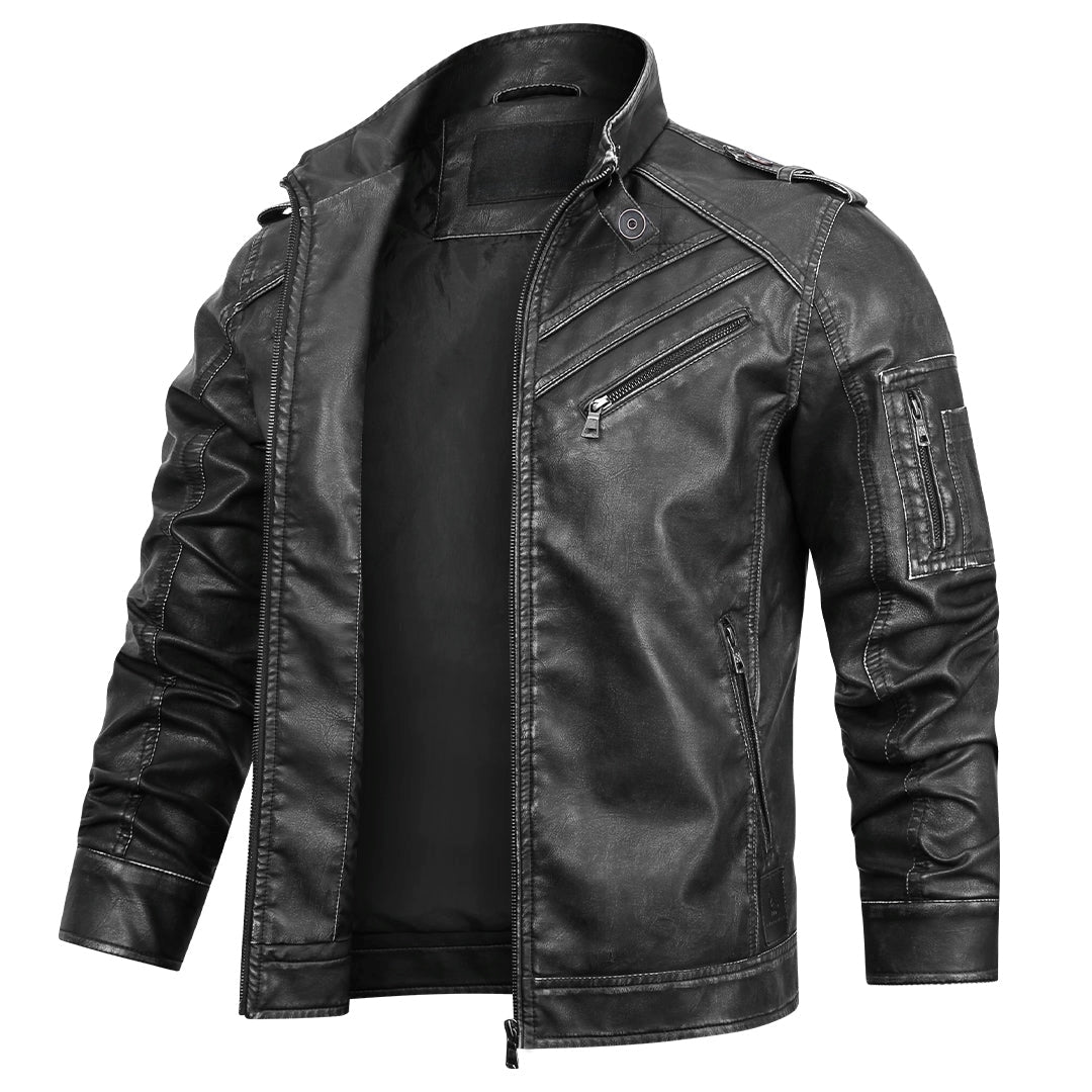 Phantom Ops PU Leather Jacket
