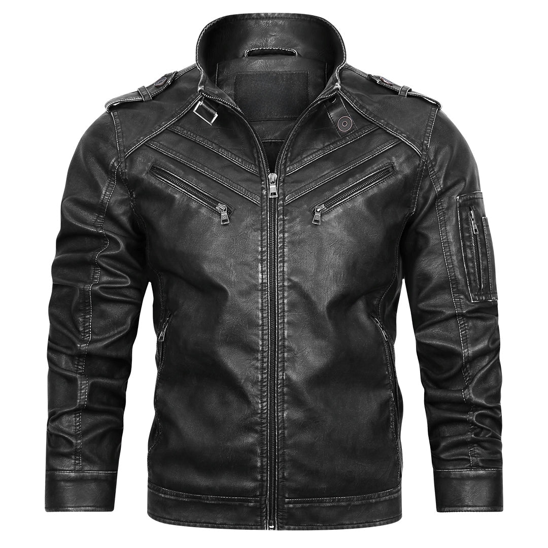 Phantom Ops PU Leather Jacket