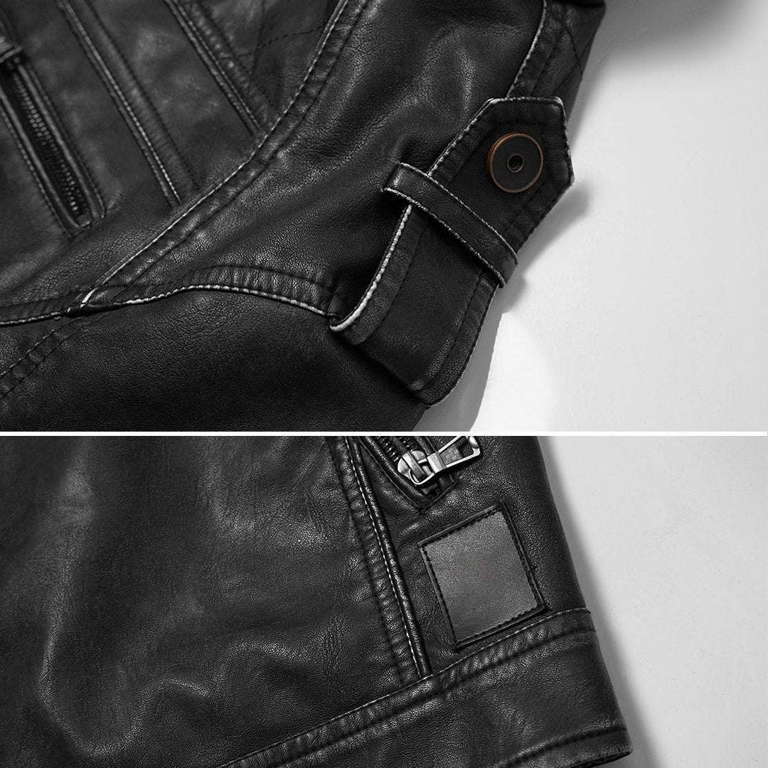 Phantom Ops PU Leather Jacket
