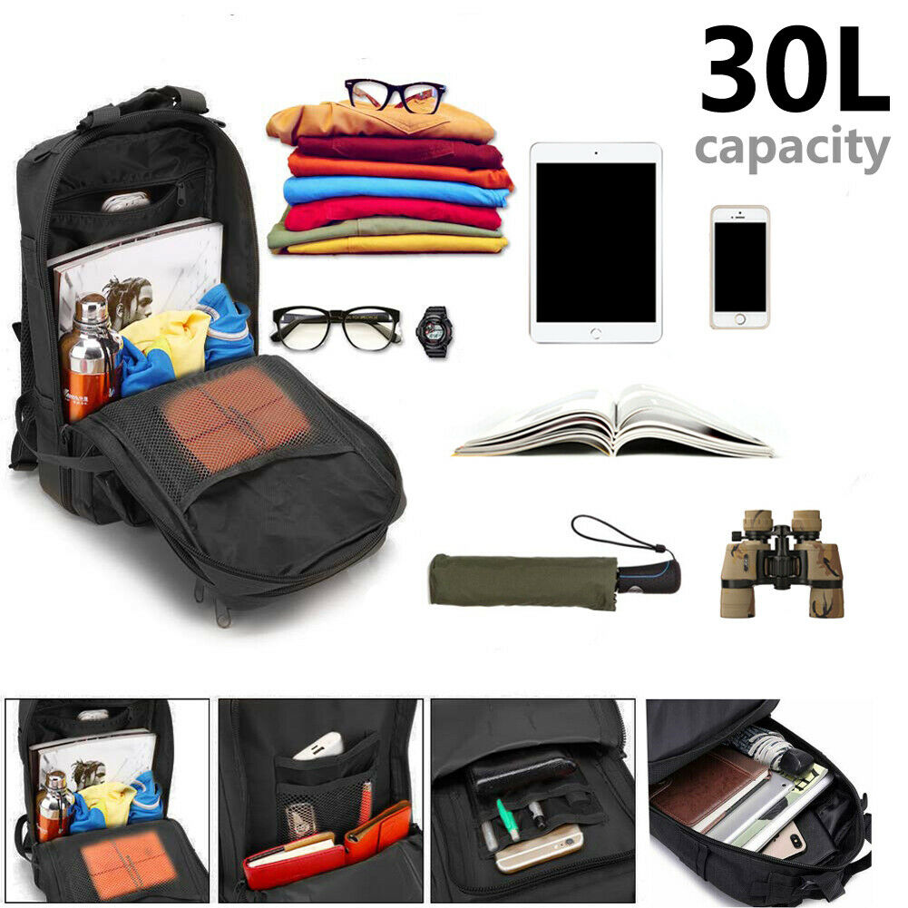 30L Tactical Waterproof Backpack – Outdoor Survival Rucksack