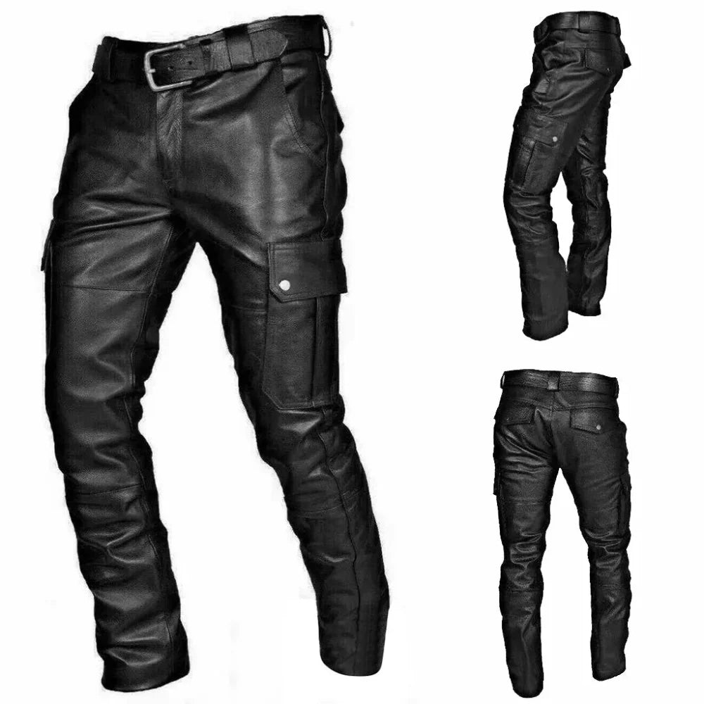 Moto Style Trousers Men