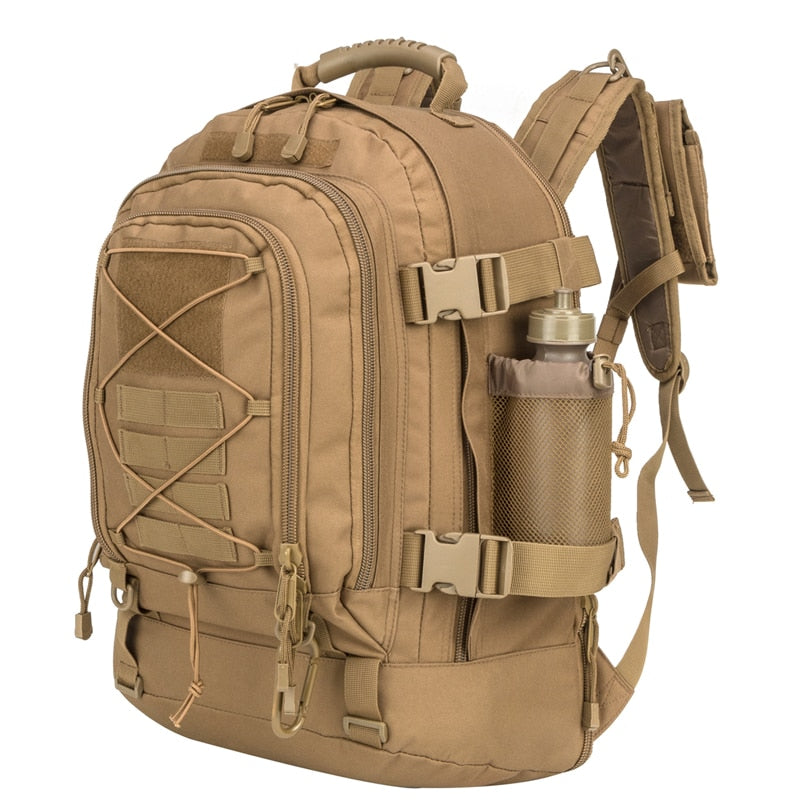 60L Military Tactical Backpack – Expandable Outdoor Rucksack with MOLLE System