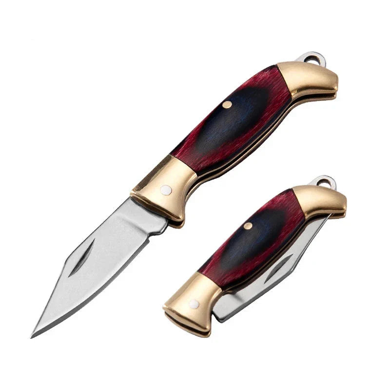 Mini Brass Shell Folding Knife