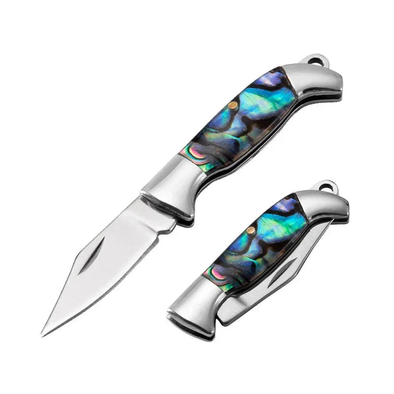 Mini Brass Shell Folding Knife