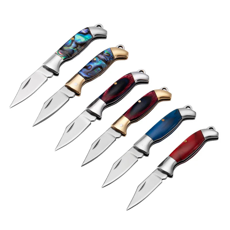 Mini Brass Shell Folding Knife