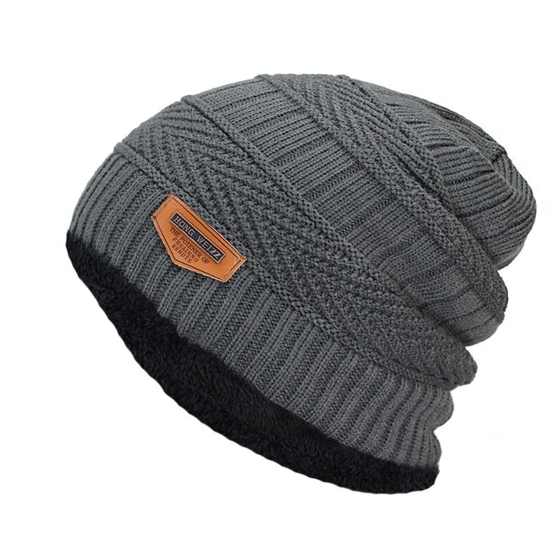 Arctic Knit Beanie with Faux Fur Lining