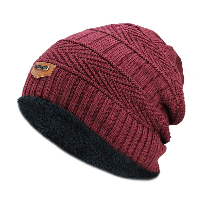 Arctic Knit Beanie with Faux Fur Lining