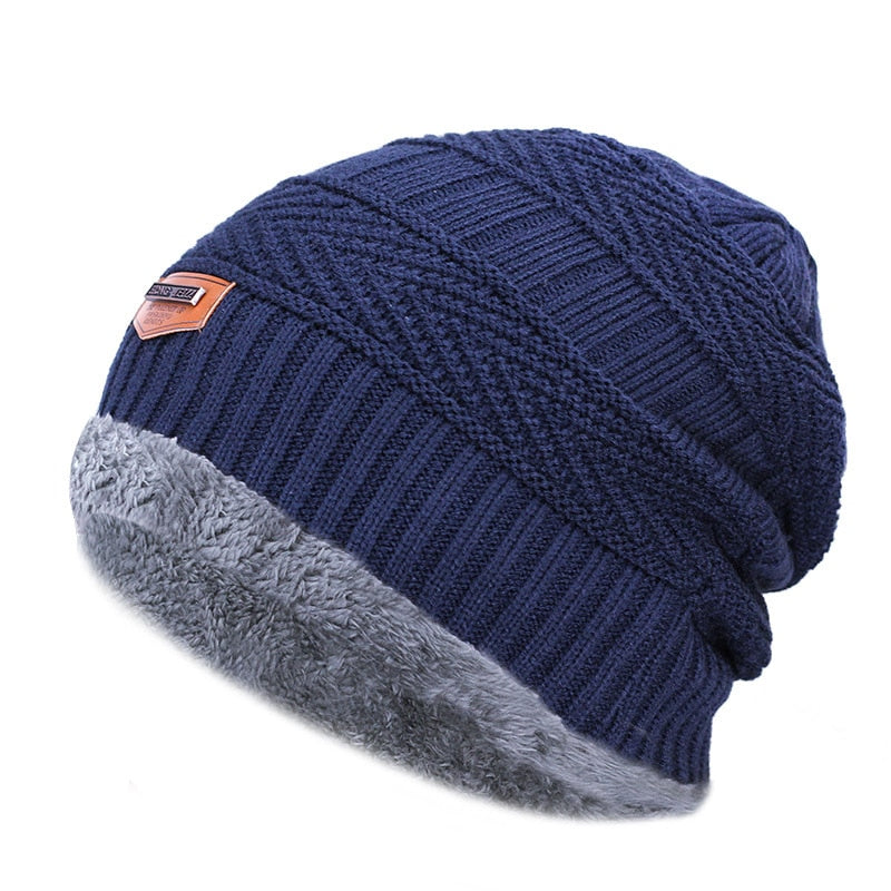 Arctic Knit Beanie with Faux Fur Lining