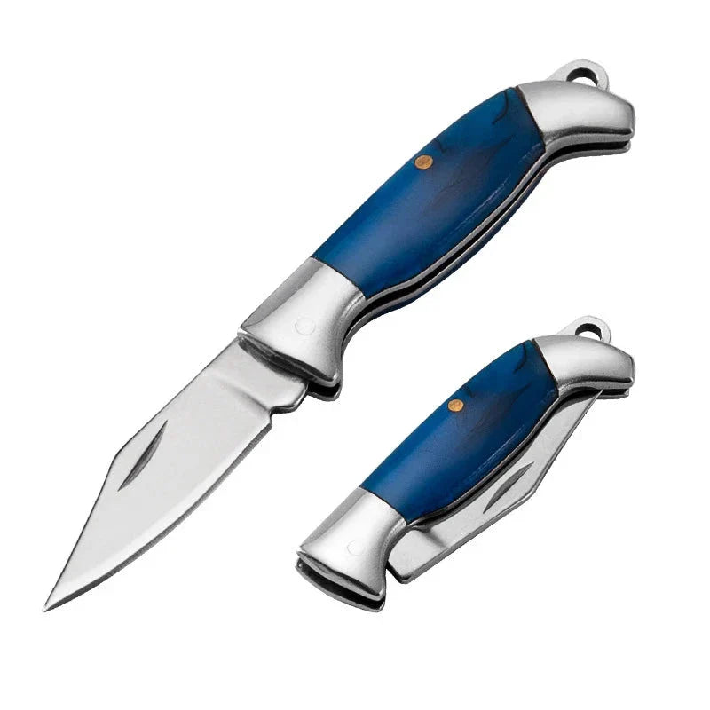 Mini Brass Shell Folding Knife