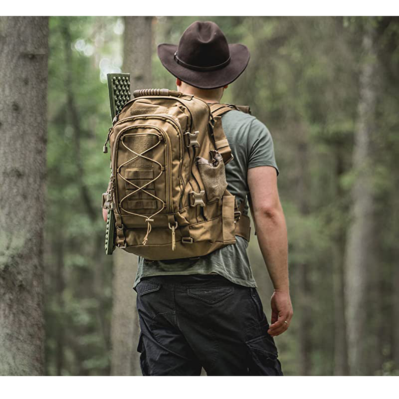 60L Military Tactical Backpack – Expandable Outdoor Rucksack with MOLLE System