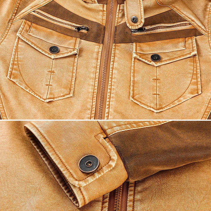 Outlaw Trucker PU Leather Jacket