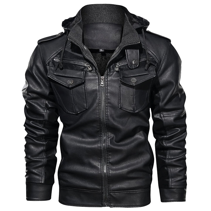 Outlaw Trucker PU Leather Jacket