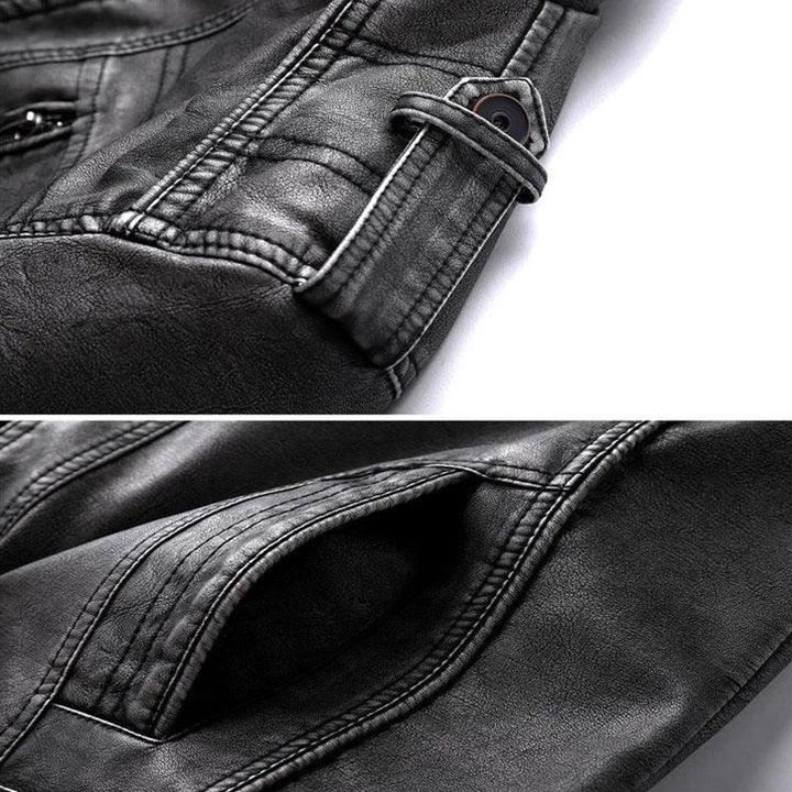 Aviator PU Leather Jacket